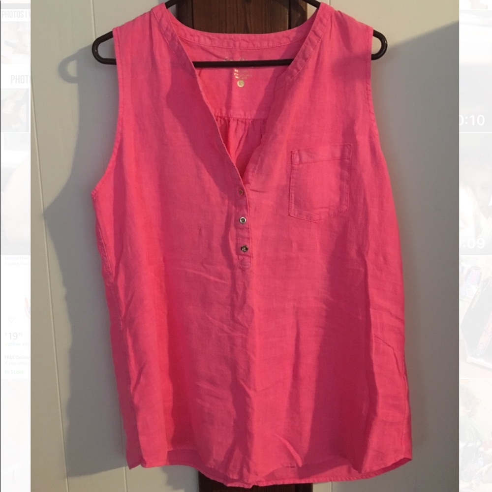 Lilly Pulitzer linen tank